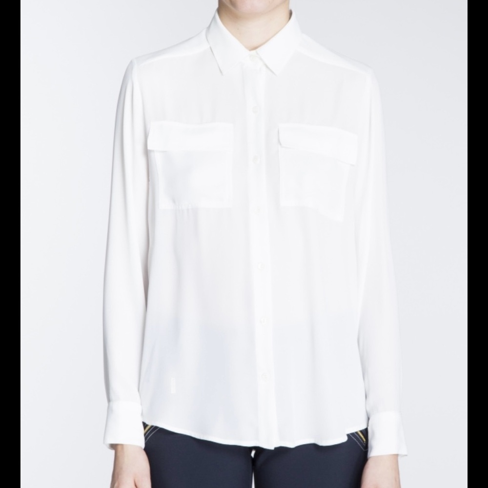 Equipment Cream Button-Up Shirt